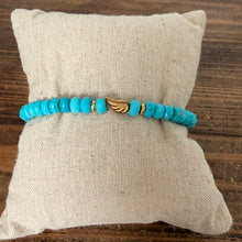 Load image into Gallery viewer, Turquoise Angel Wing Bracelet in Silver or Gold