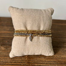 Load image into Gallery viewer, Dainty Faceted Hematite Beaded Bracelet – Multiple Finishes