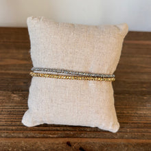 Load image into Gallery viewer, Dainty Faceted Hematite Beaded Bracelet – Multiple Finishes