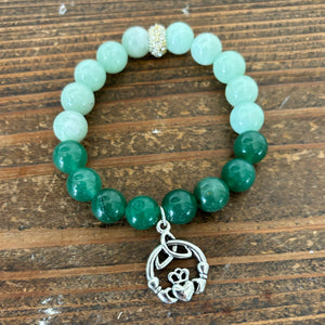 Jade and Aventurine Ombre Bracelet