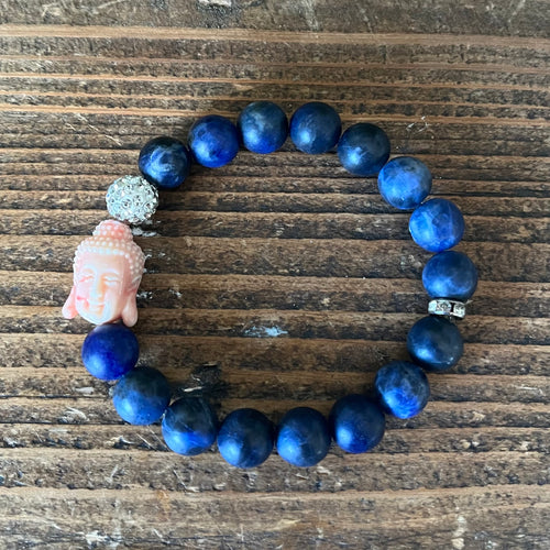 Sodalite Buddha Bracelet