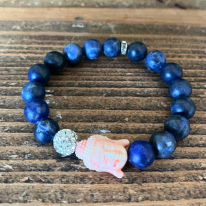 Sodalite Buddha Bracelet