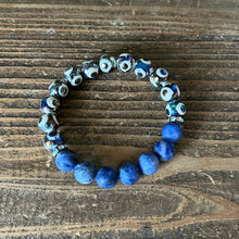 Load image into Gallery viewer, Polka Dotted Agate and Sodalite Bracelet