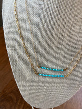 Load image into Gallery viewer, Turquoise Bar Gemstone Necklace