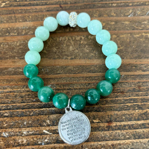 Jade and Aventurine Ombre Bracelet