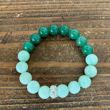 Load image into Gallery viewer, Jade and Aventurine Ombre Bracelet