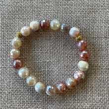 Load image into Gallery viewer, Sunset Faceted Agate Bracelet