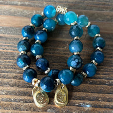 Load image into Gallery viewer, Fire Agate and Hematite Joy Bracelet