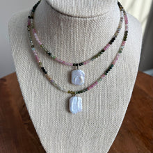Load image into Gallery viewer, Tourmaline &amp; Pearl Necklace