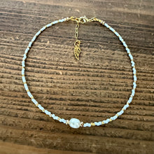 Load image into Gallery viewer, Pearl and Hematite Anklet