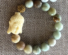 Load image into Gallery viewer, Amazonite Big Buddha Bracelet