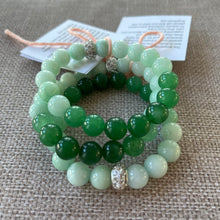 Load image into Gallery viewer, Jade and Aventurine Ombre Bracelet