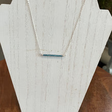 Load image into Gallery viewer, Topaz Gemstone Bar Necklace