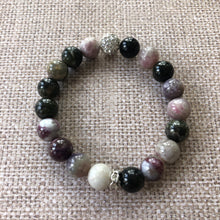 Load image into Gallery viewer, Grey and Black Tourmaline Bracelets